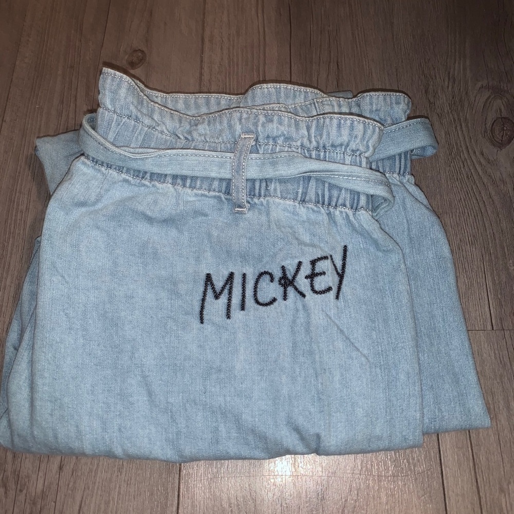 Mickey paper bag pants